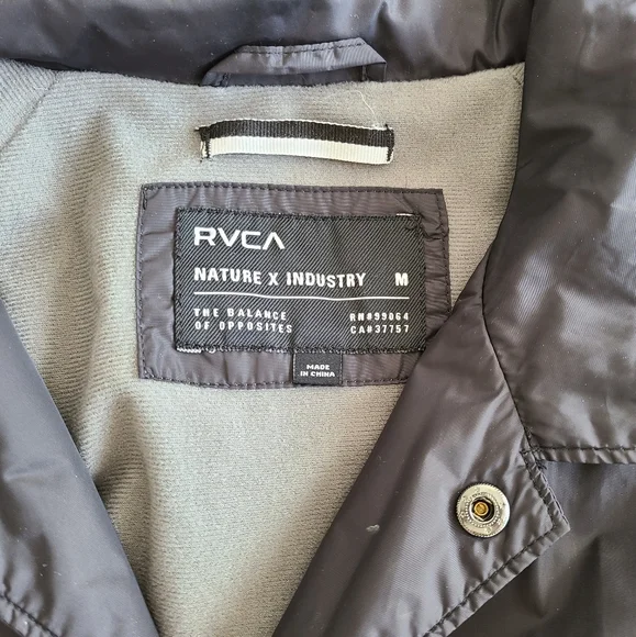 Men's RVCA medium coach's jacket - Picture 3 of 3